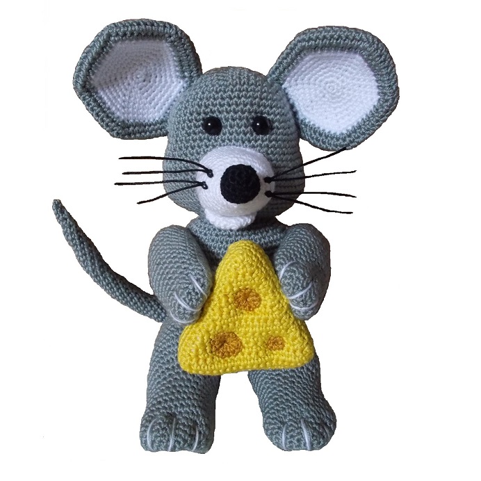 Háčkovaný Myšák se sýrem - NÁVOD