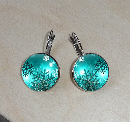 Náušnice - Sněhové vločky