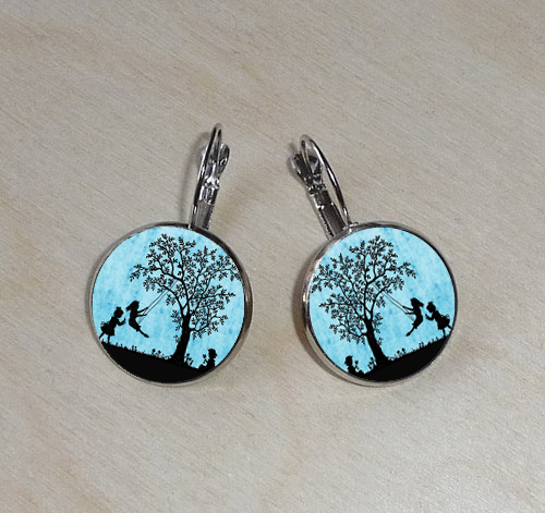 Náušnice z pryskyřice