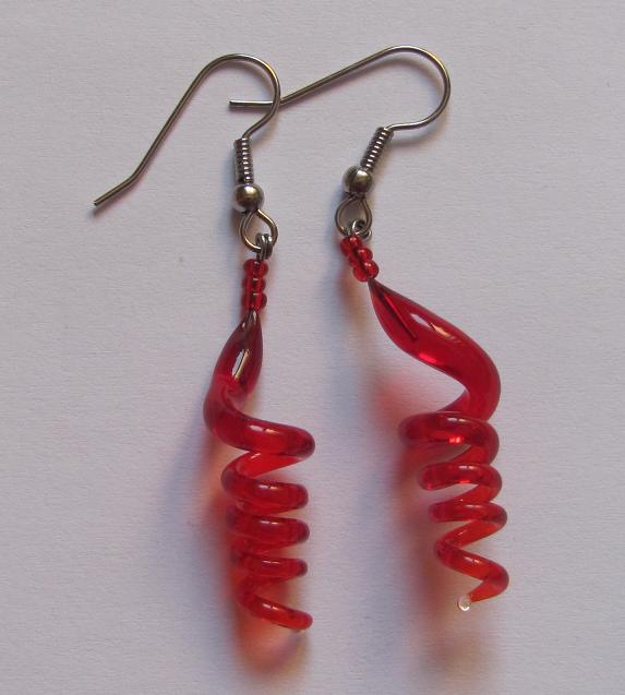 Skleněné náušnice N-16