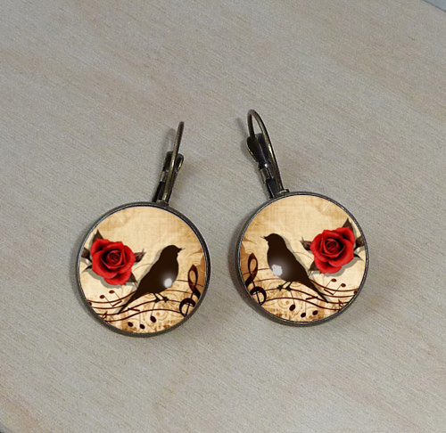 Náušnice z pryskyřice