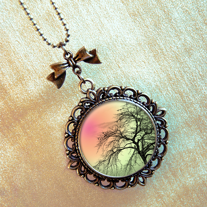 Vintage přívěsek - Na podzim