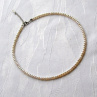 BÍLÉ ŘÍČNÍ PERLIČKY 3-4mm*náhrdelník*choker*