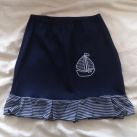 Námořnická sukně s plachetnicí
