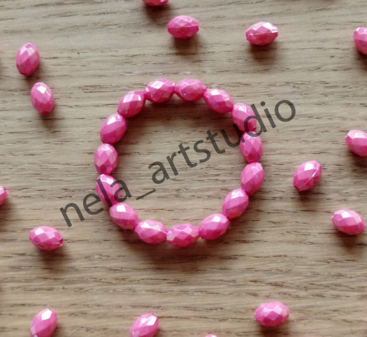 Náramek ovál červený