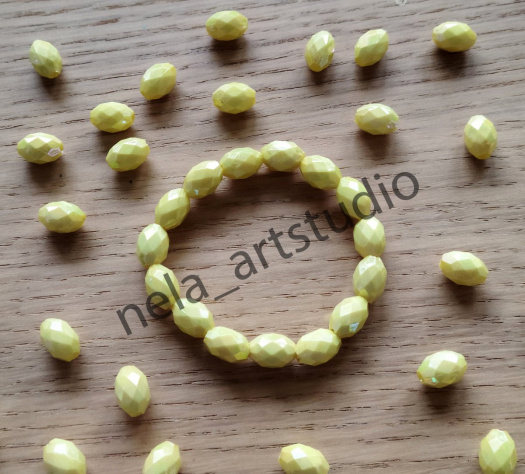 Náramek ovál žlutý