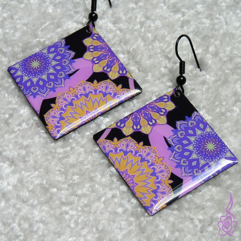 Velké náušnice s mandalami