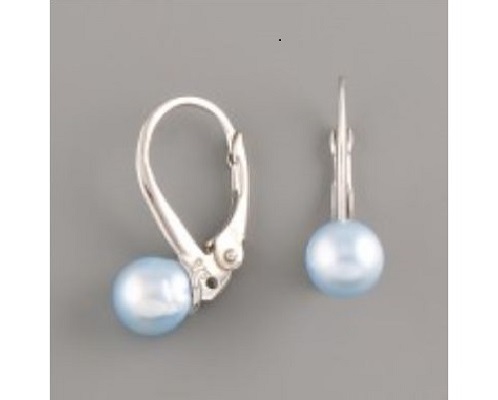 Stříbrné náušnice s perlou 8mm