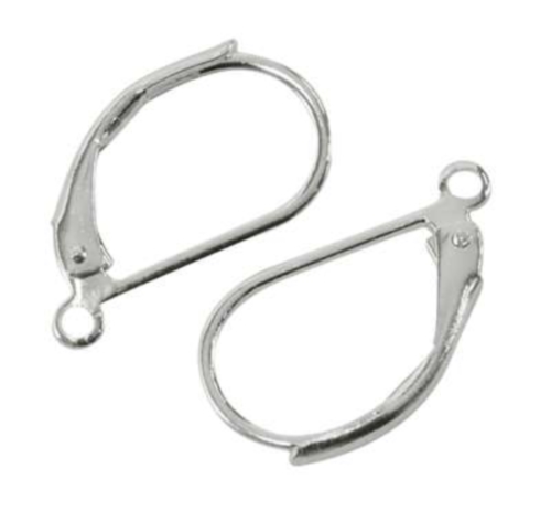 Náušnicový háček uzavřený 10x18mm - 2 ks 