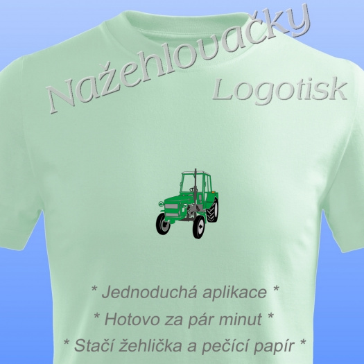 Nažehlovačka TRAKTOR pro děti zelený