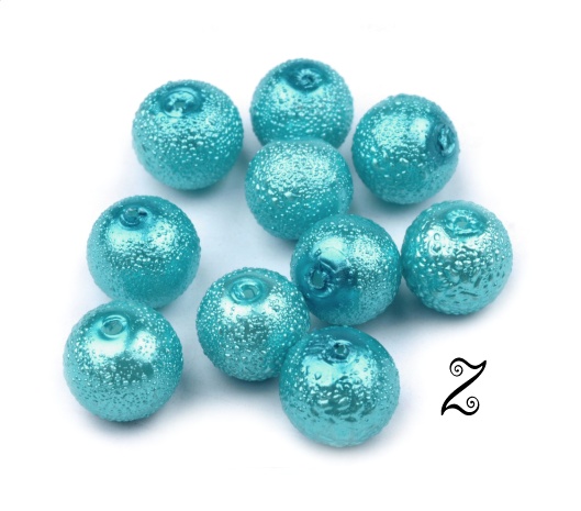 Zigana, tyrkysová, 8 mm (20ks)