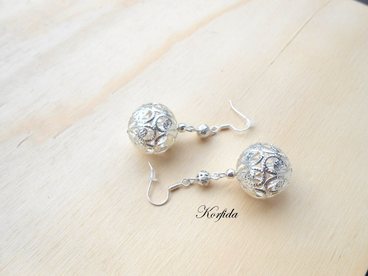 Náušnice stříbrné kouličky (32/17)