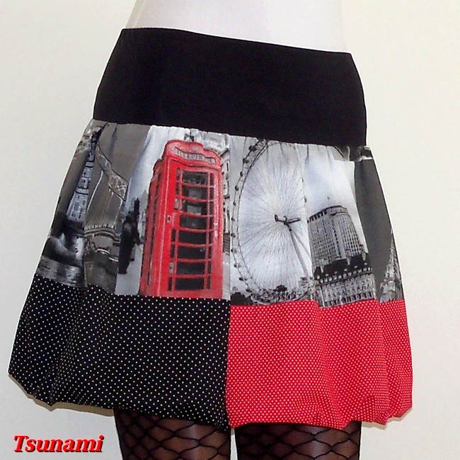 Londýňanka v puntíku - ušito na přání pro p. Pavlu