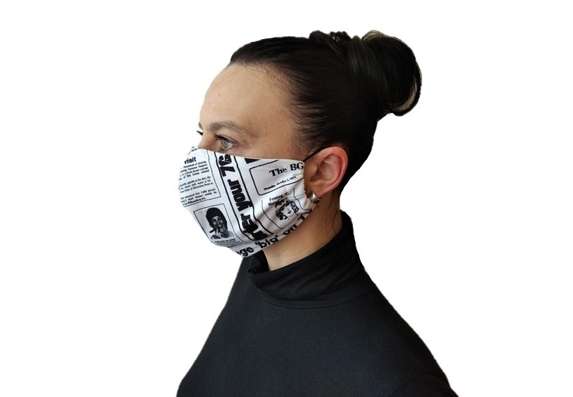 Rouška unisex - noviny 