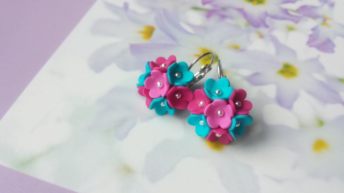 květinky náušnice