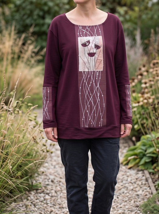FUCHSIOVÁ (XL/XXL) - mikina, tunika