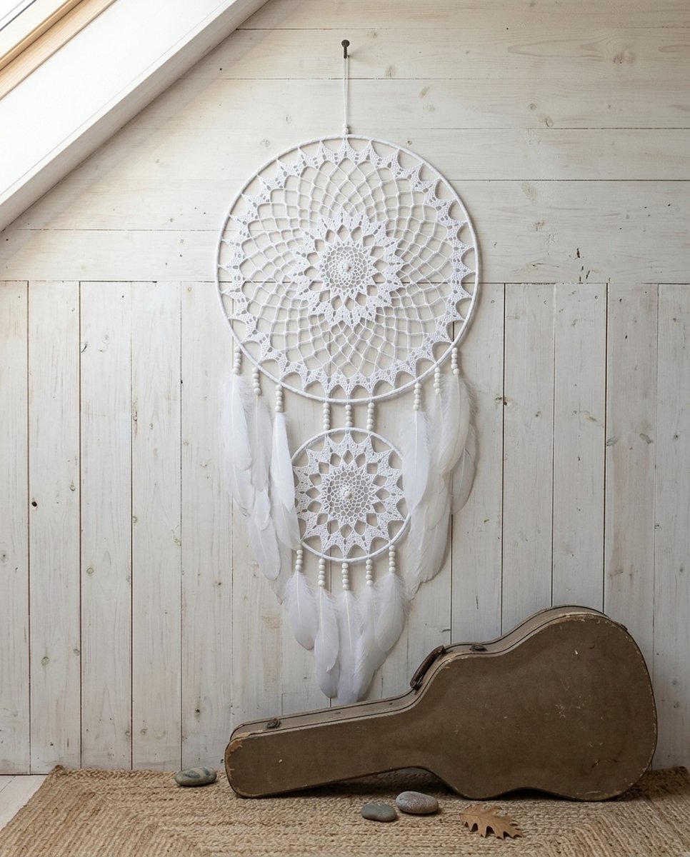 Lapač zlých snů Náčelník Bílý medvěd 40 x 95 cm