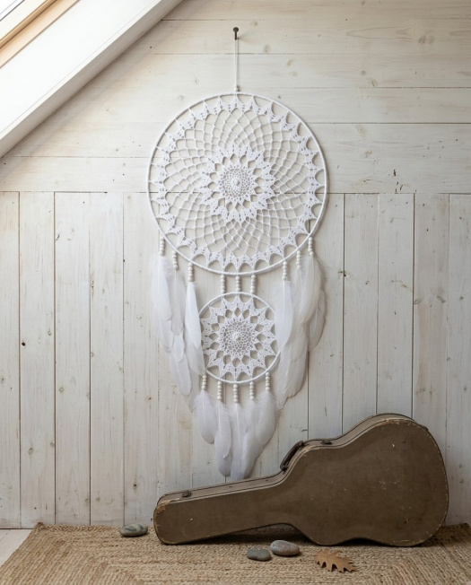 Lapač zlých snů Náčelník Bílý medvěd 40 x 95 cm