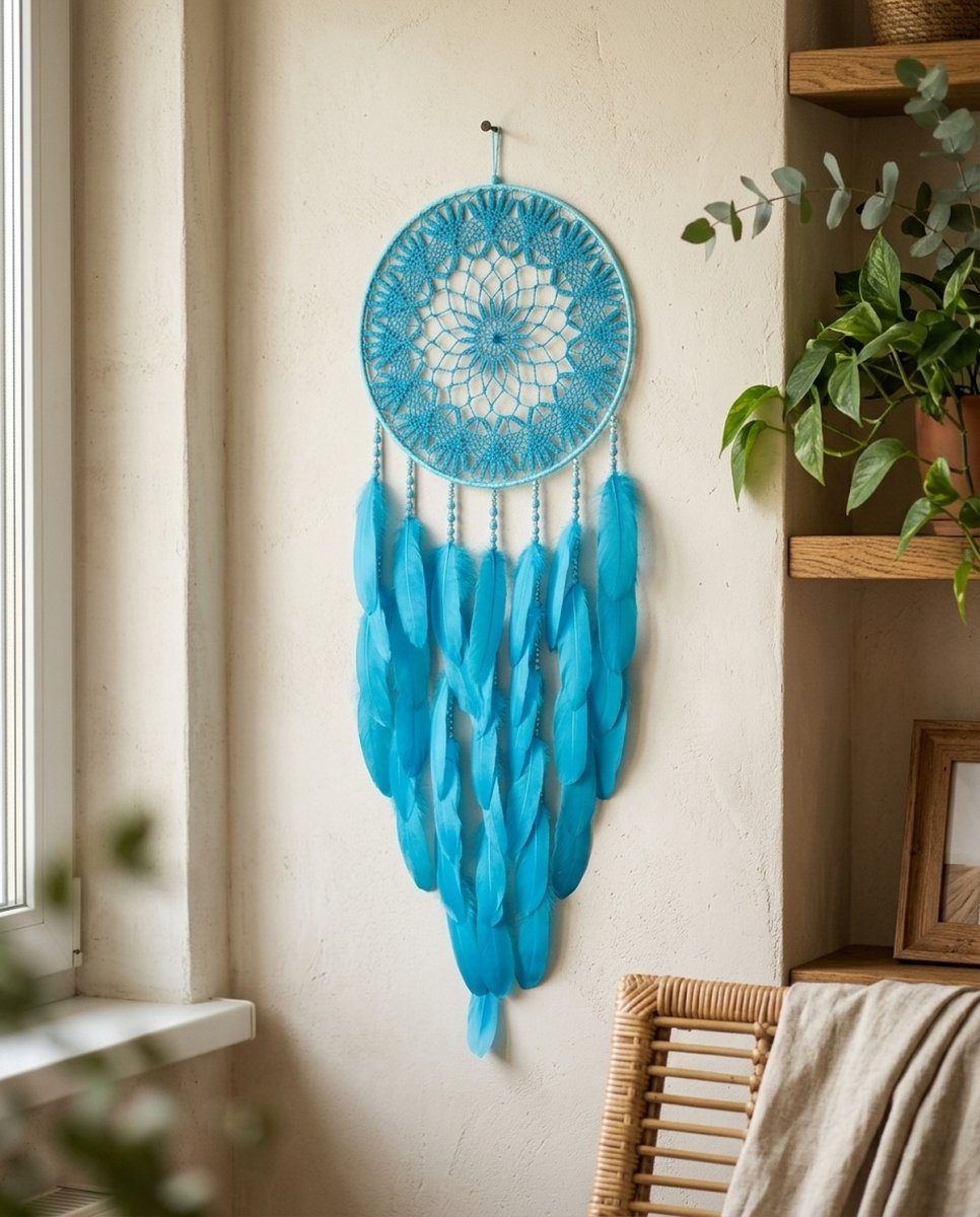 Lapač zlých snů 35 x 105 cm Tyrkysový sen