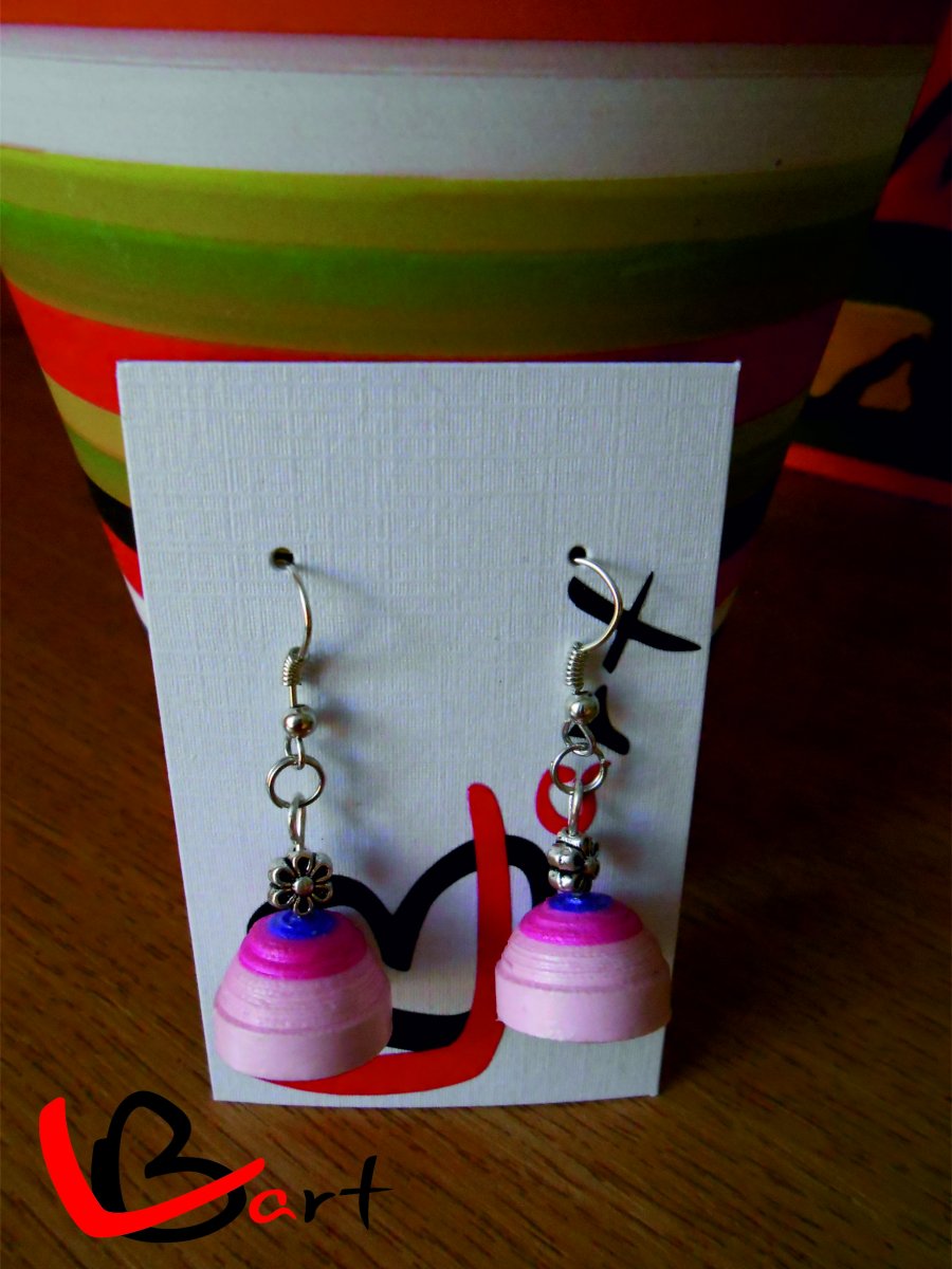 Náušnice - Quilling kalich = NUQ17