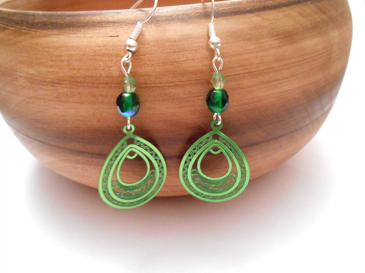 Náušnice do zelena (69/16)