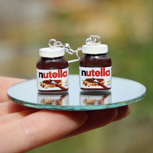Nutella náušnice