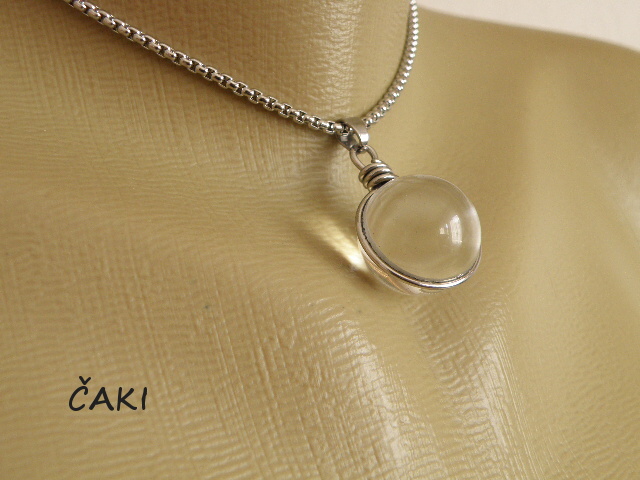 Křišťálová koule v nerezu