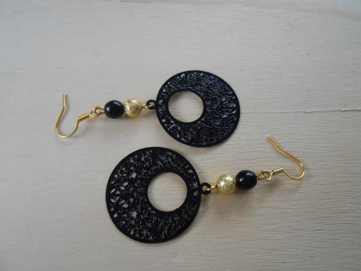 Náušnice černé (751/15)