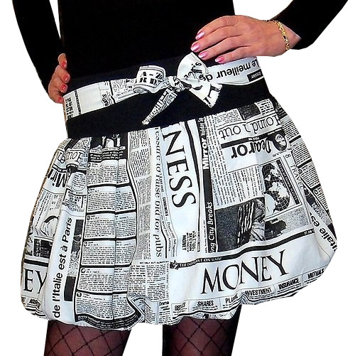 Přečíst si v šalině, ranní tisk na klíně