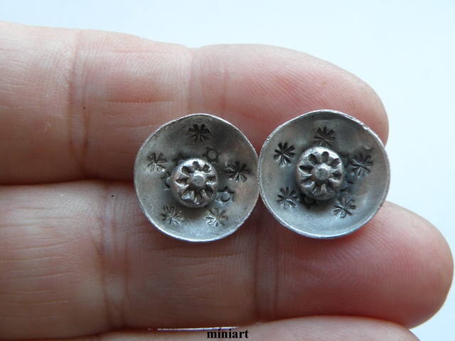 Stříbrné kytičky....