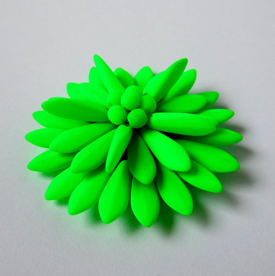 Svítící brož-zelená