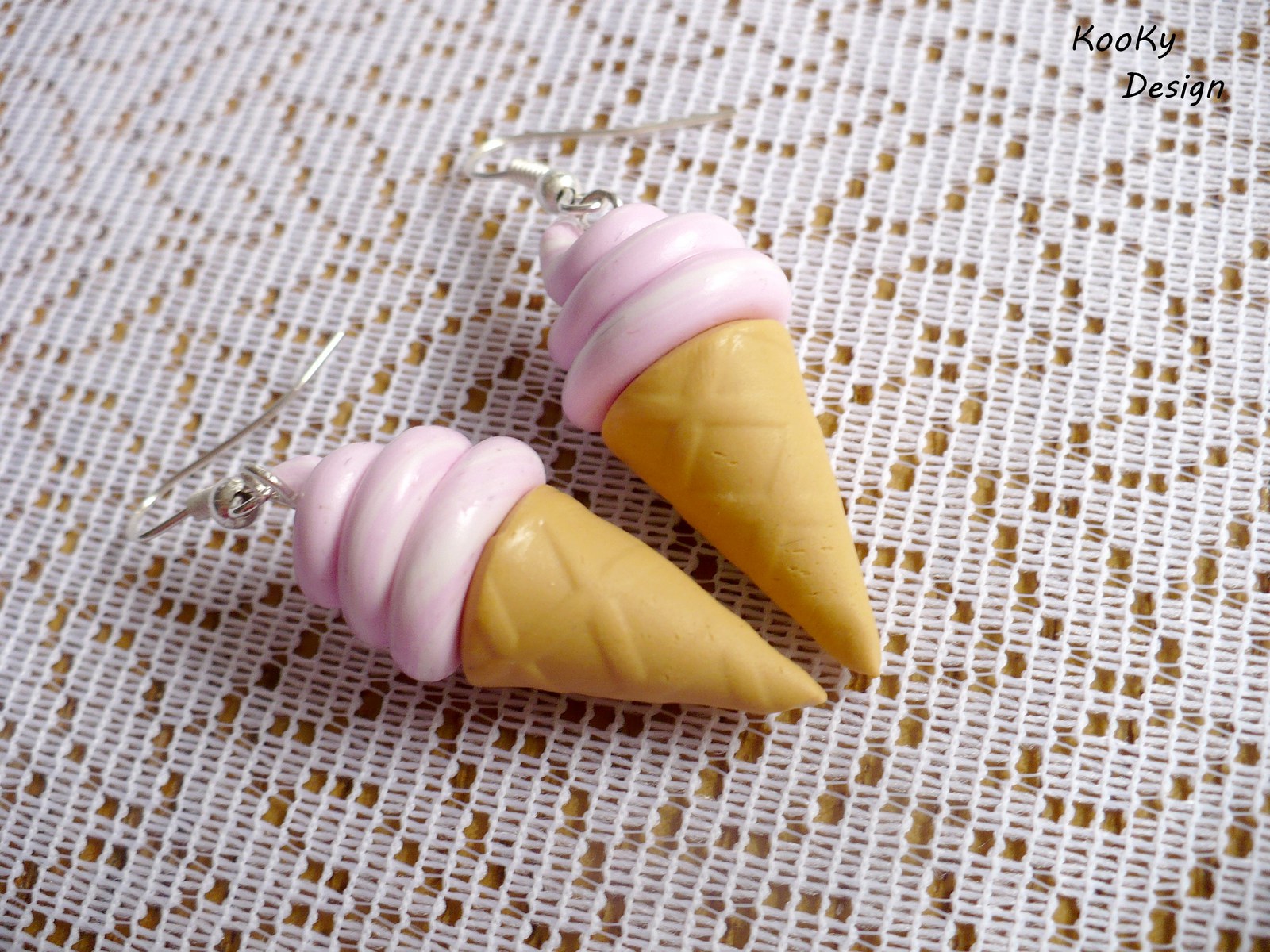 Visací náušnice - zmrzlinky