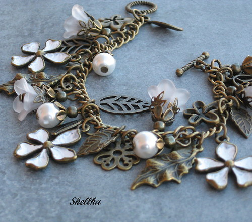 Náramek,,LEDOVÉ KVĚTY,,