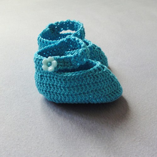 Azurově modré sandálky