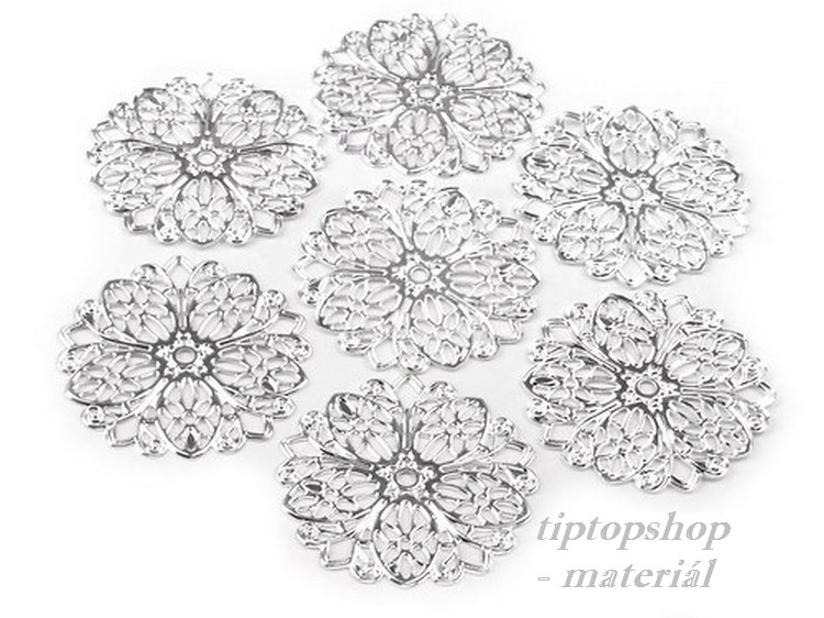 Filigrán květ,  Ø45mm ( 2ks)