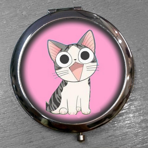 Zrcátko Růžová kočka