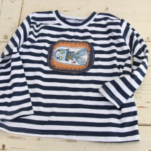 Námořnické triko s rybičkou vel.104/110 SKLADEM