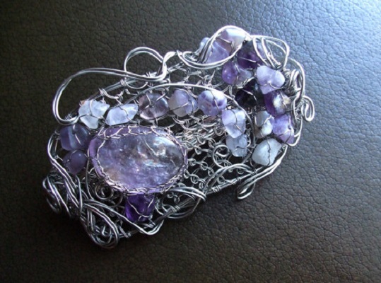 Sponka do vlasů Ametrín.