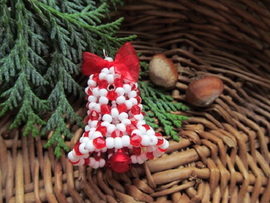 Vánoční zvoneček - červený  