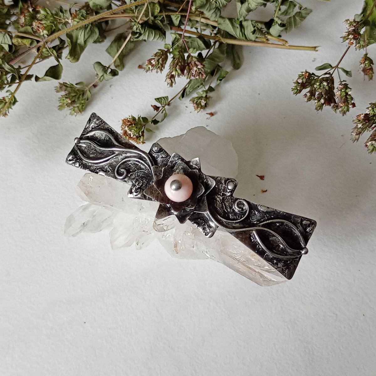 Leknín - spona do vlasů