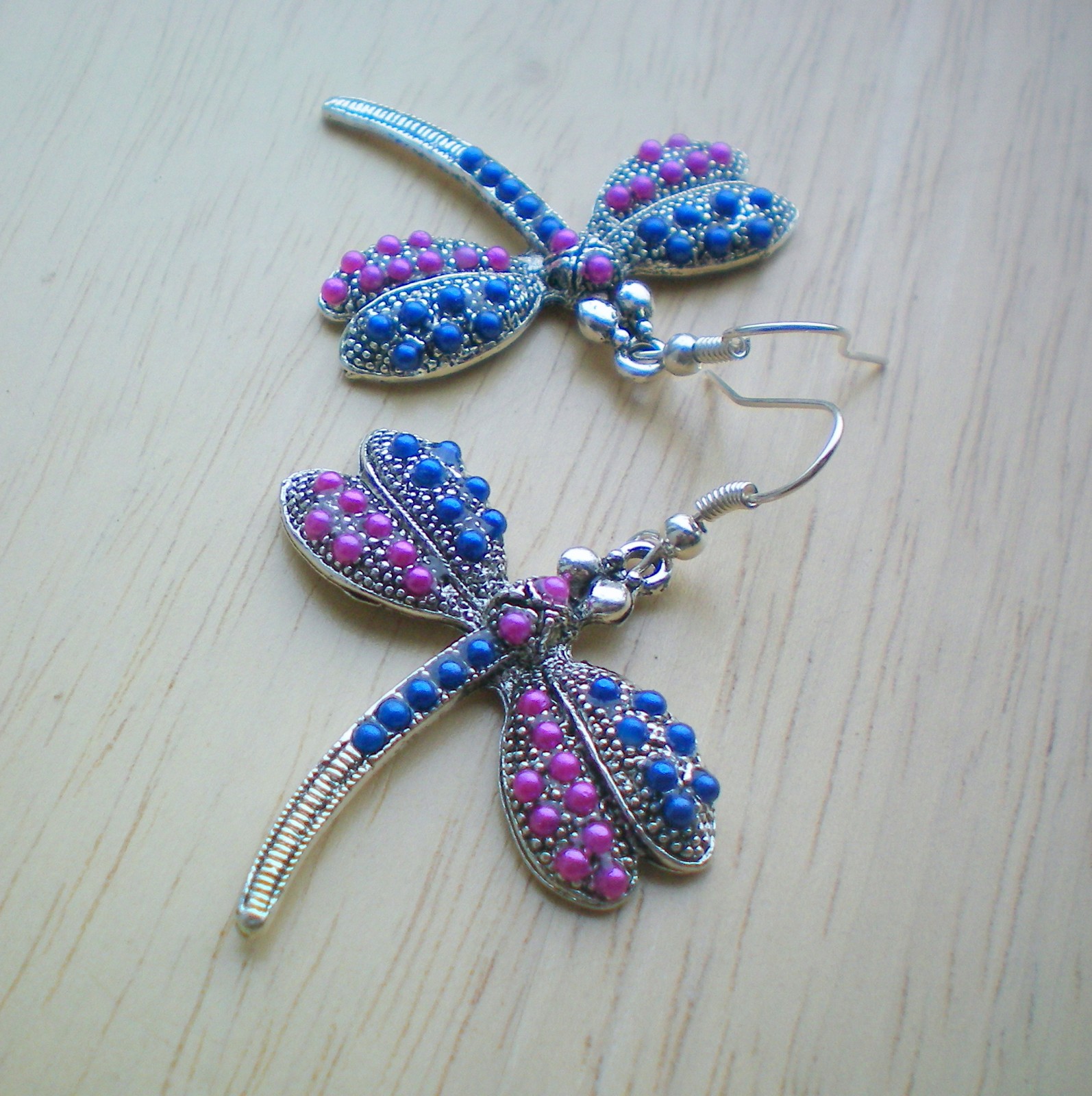 Luxusní vážky -  náušnice