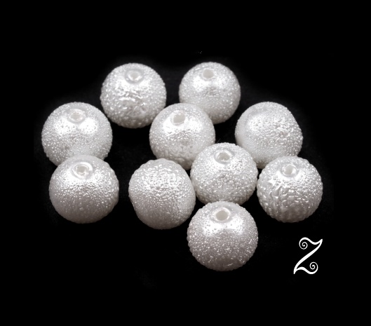 Zigana, bílá, 8 mm (20ks)