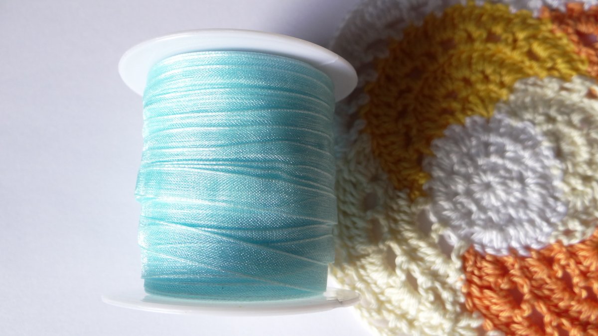 Organza sv. modrá 6mm ORG0608