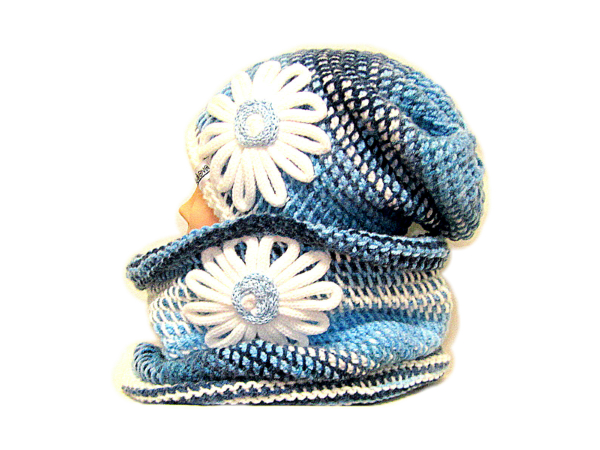 SOUPRAVA ČEPICE A NÁKRČNÍKU S APLIKACÍ