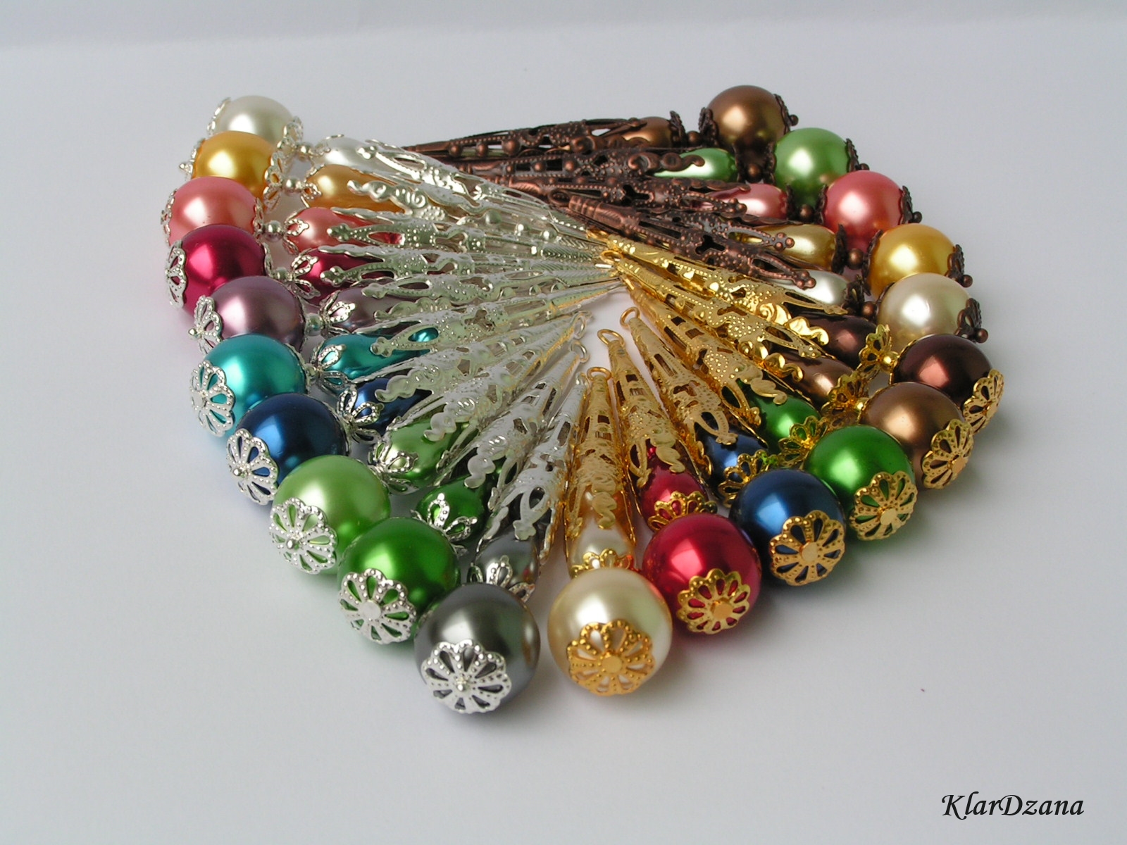 Vánoční miniozdoby 3 ks - různé barvy