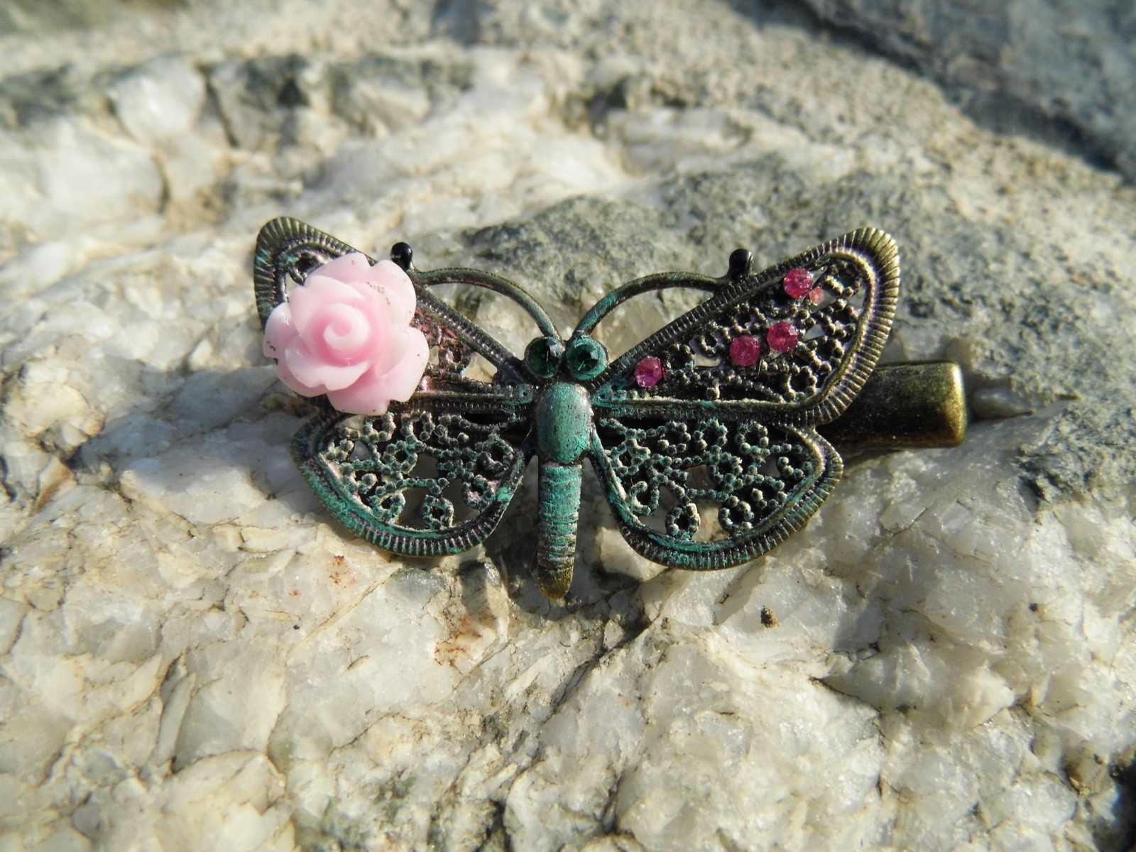 Sponka do vlasů - klip-motýlek