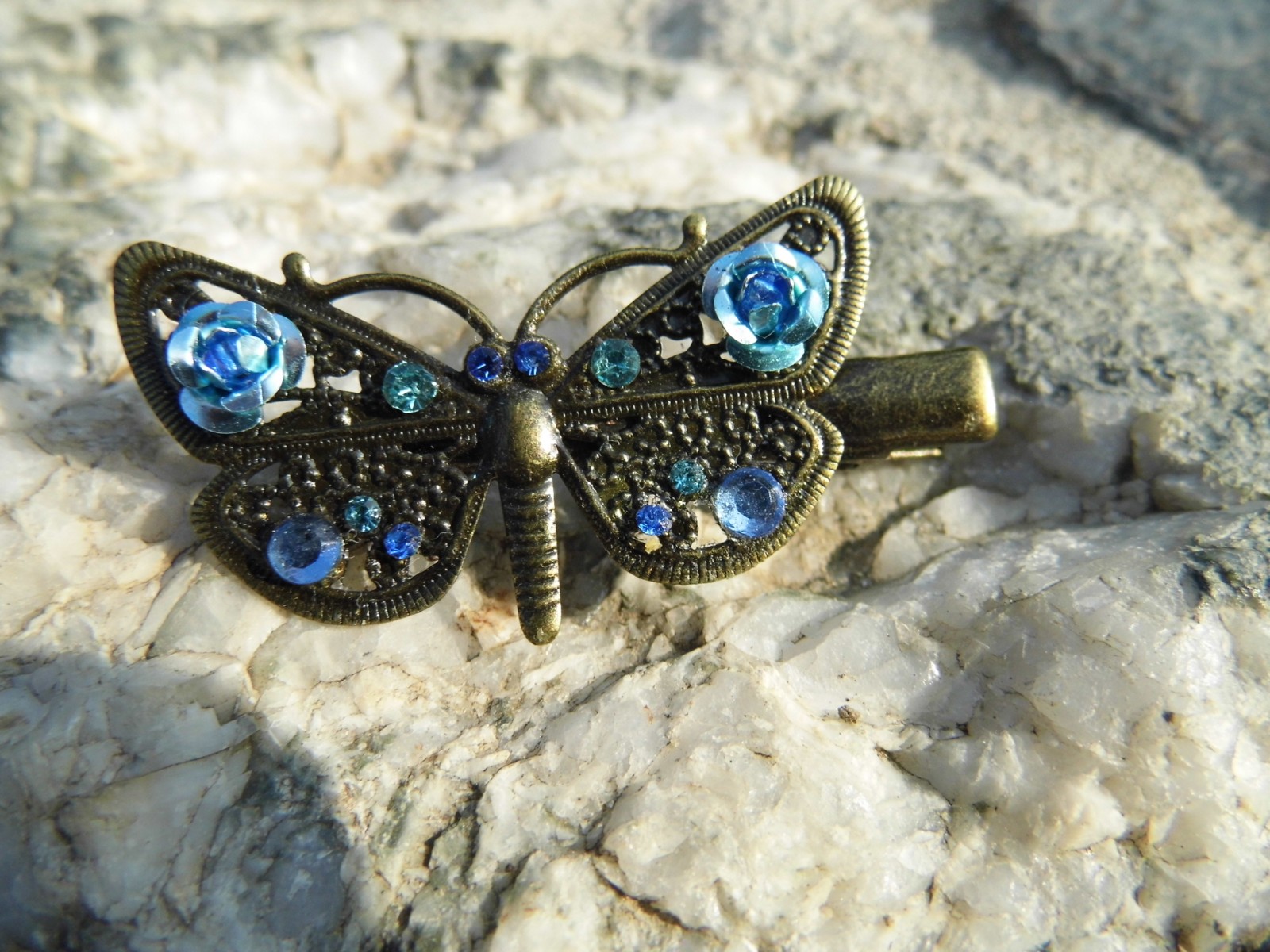 Sponka do vlasů - klip-motýlek