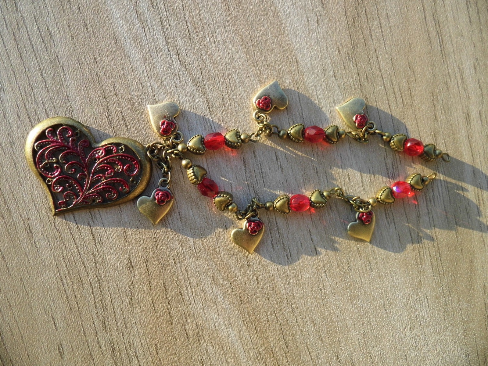 Řetízek na nohu SRDCE