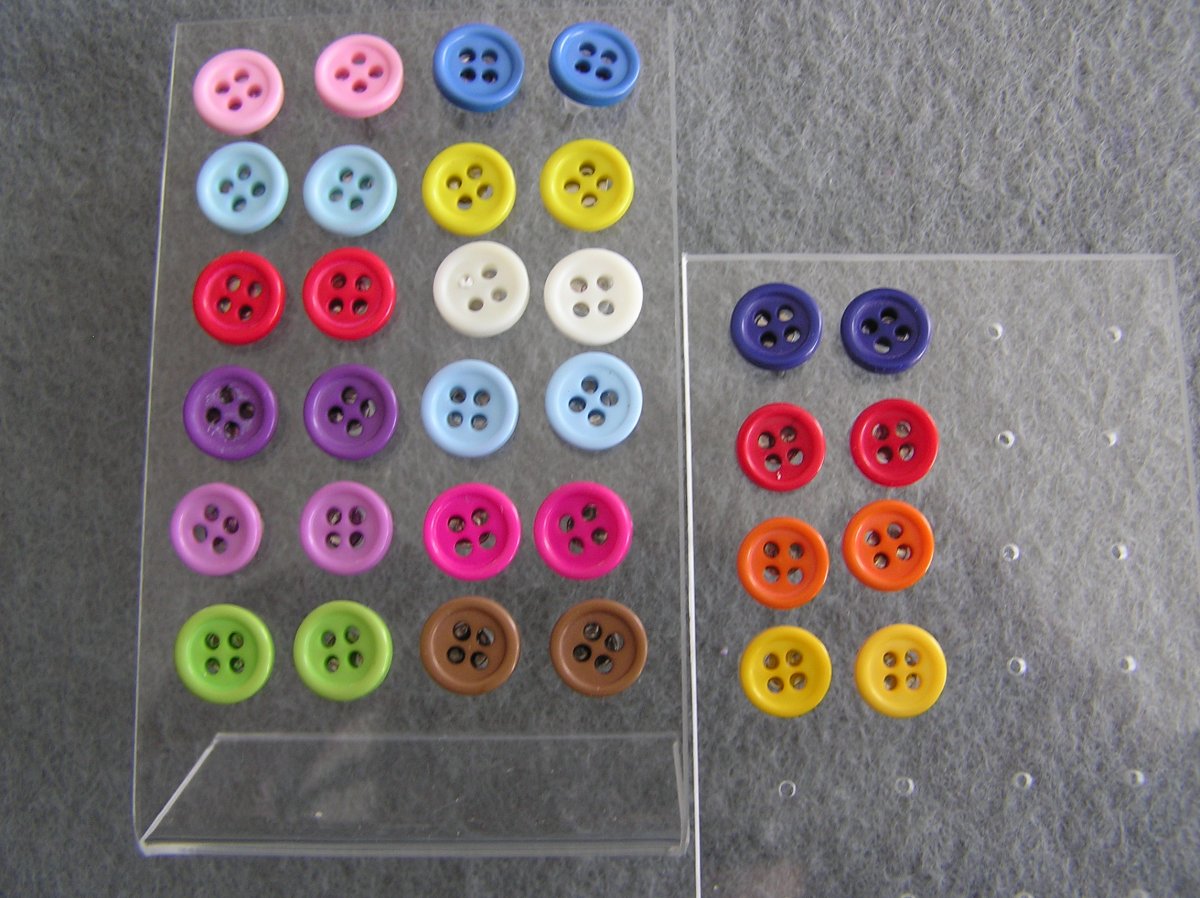 Knoflíčkové náušnice 