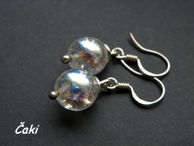 Výrané naušnice ve stříbře